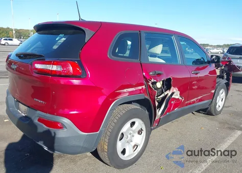 2017 Jeep Cherokee Sport 4X4 из США, поврежденный, VIN 1C4PJMAS6HW505827